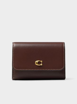 Coach Womens Minimalist leather bi-fold card holder
