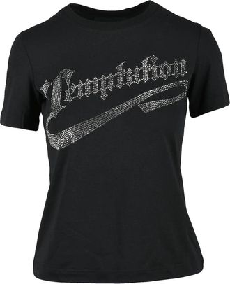 John Richmond Gothic Text Embellished John Richmond T-Shirt