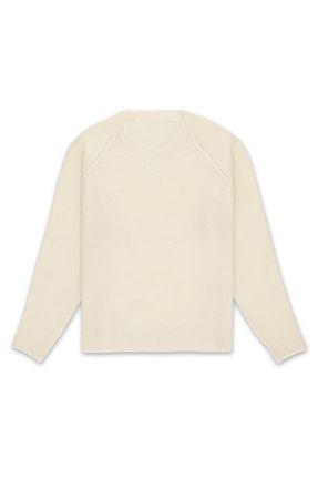 Fortela Harvard Wool Crewneck Sweater with Raglan Sleeve in Ecru at Nordstrom, Size X-Large Eu