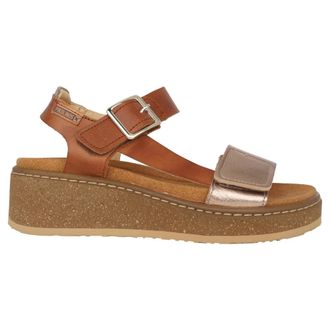 Pikolinos Bruine damessandaal met uitneembaar voetbed - Dames - Sandalen - Bruin - 37 EU - Schoenen