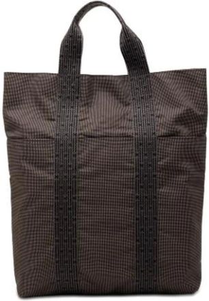 Herm&egrave;s Pre-owned Tote Bags, female, Brown, Size: ONE SIZE Pre-owned Herline Cabas Tote Bag