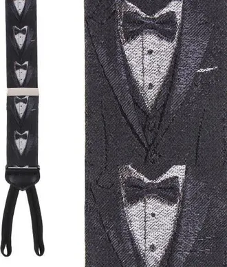 Trafalgar Store The Formal Affair Sik Novelty Formal End Suspenders in Black at Nordstrom