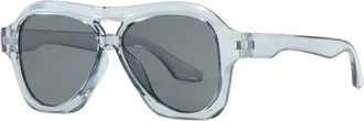 Generic Mens Large Frame Outdoor Sunglasses Commuter Womens Driving Sung Lasses(Grey)