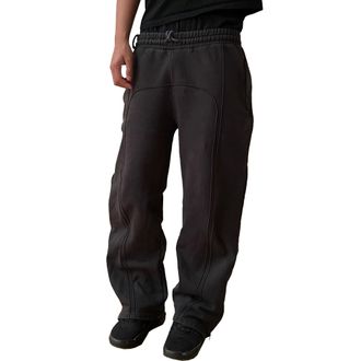 Generic Mens Casual Pants Drawstring Elastic Waist Relaxed fit Jogger Yoga Pants with Pockets Black