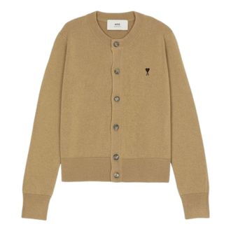 Ami (WMNS) AMI Cardigan Camel FKC361-001-288