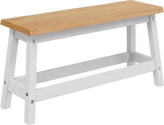 vidaXL Banca De Comedor Ekai Blanco 91,5 X 29 X 45,5 Cm Vidaxl