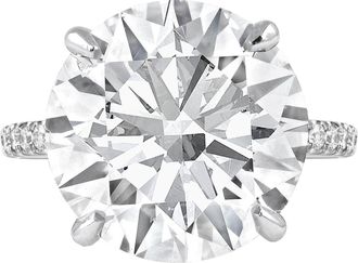 Verde 6ct IGI Certified Lab Grown Round Brilliant Cut Diamond Ring