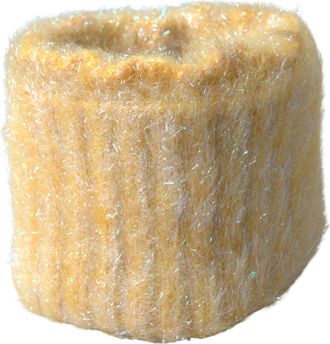 Dolce & Gabbana Yellow Polyester Mohair Fiber Neck Wrap Womens Scarf