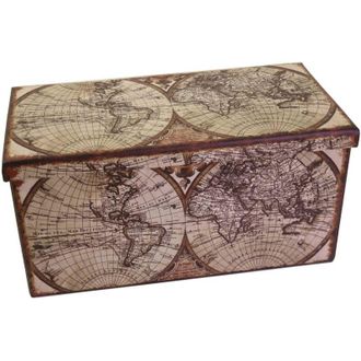 Vacchetti Ba&uacute;l Plegable Mapamundi Rectangular Cm76x38h38