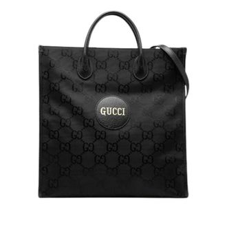 Gucci Pre-owned Tote Bags, female, Black, Size: ONE SIZE Pre-owned Off the Grid Satchel