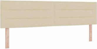 vidaXL Cama Con Somier Y Colch&oacute;n Crema 90x200 Cm Fabric Crema Vidaxl