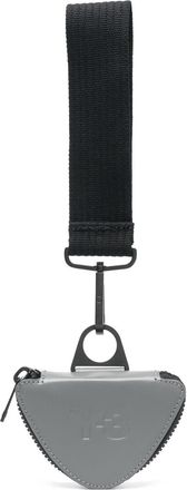 Yohji Yamamoto logo-debossed wallet - unisex - Recycled Polyester/Calf Leather - One Size - Grey