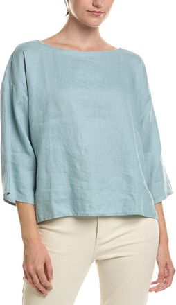 Eileen Fisher Eileen Fisher Bateau Linen Box Top