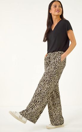 Roman Animal Wide Leg Trouser