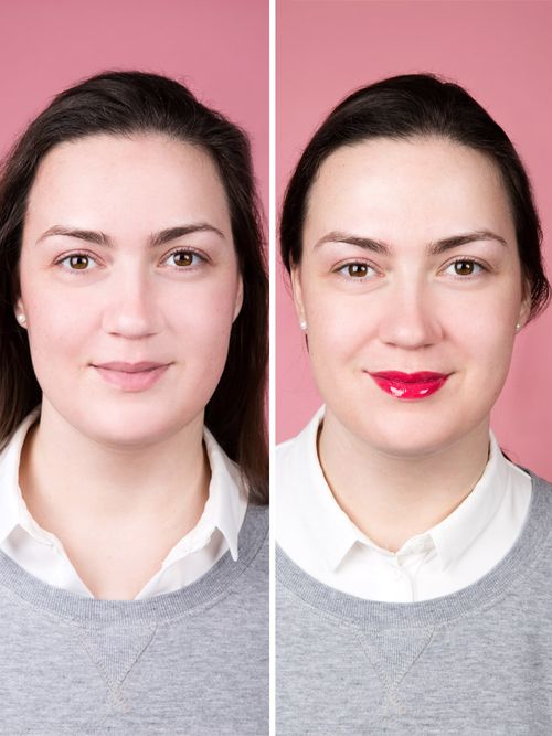 Trucco prima e dopo