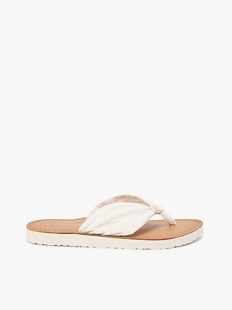 Tommy Hilfiger TH Monogram Plaque Hemp Flip-Flops