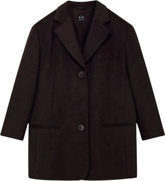 A|X Armani Exchange Xw 003139 Af 26076 Jas - Dames - Blazers - Bruin - S - Wol - Jassen
