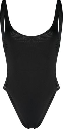 Twin-Set side-straps detail one piece - women - Polyamide/Elastane/Elastane/Polyamide - III - Black