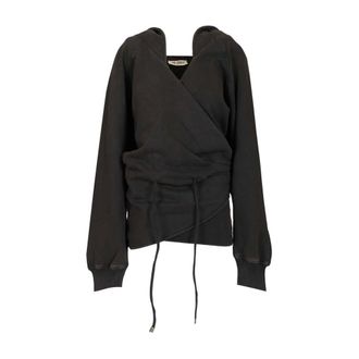 The Attico Jersey Sweatshirt Dress - female - The Attico - Sweatshirts - Black - S - Sweatshirts & Hoodies