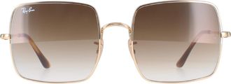 Ray-Ban Zonnebril RB1971 914751 Goud Lichtbruin Verloop