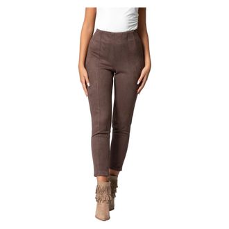 Kocca Skinny Trousers, female, Brown, L, Slim fit ankle length trousers