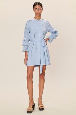 Rebecca Taylor Lorelai Tunic Dress in Chambray at Nordstrom, Size Medium
