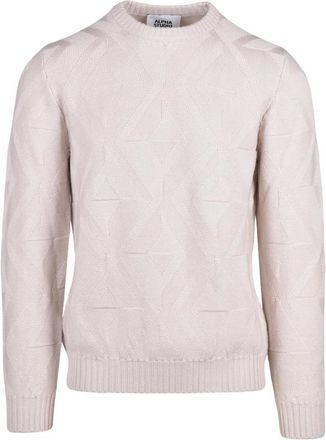 Alpha Studio Heren, Truien, Beige, Maat: S Wol