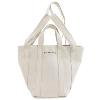 Balenciaga Pre-owned Tote Bags, female, White, Size: ONE SIZE Pre-owned Vintage Tote Bag