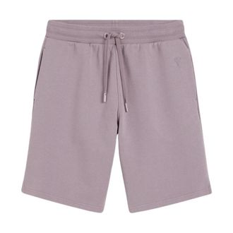 Ami Ami de Coeur Short - male - Ami Paris - Casual Shorts - Purple - M - Shorts