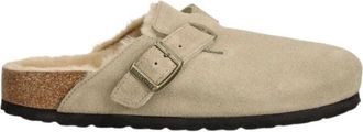 Birkenstock Boston Shearling Narrow Fit - - Shoes - Donna - Beige - 37 EU