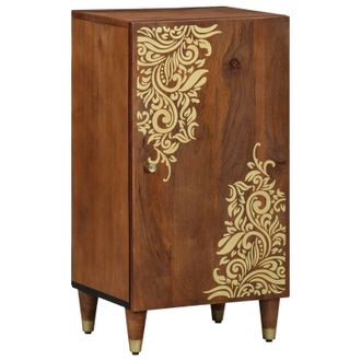 Berkfield Home Sideboard 40x33x75 cm Solid Wood Mango in Brown | Size: 40 x 33 x 75 cm
