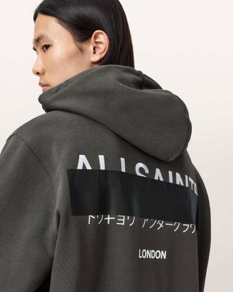 AllSaints Redact Zip Up Hoodie