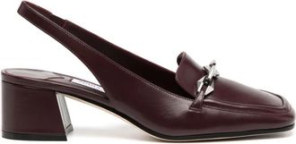 Jimmy Choo London 45mm Diamond Tilda mules - women - Leather/Leather/Leather/Rubber - 38 - Red