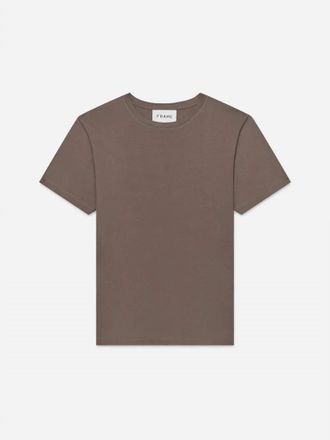 Frame Denim Mens Logo Short Sleeve Tee In Dry Rose