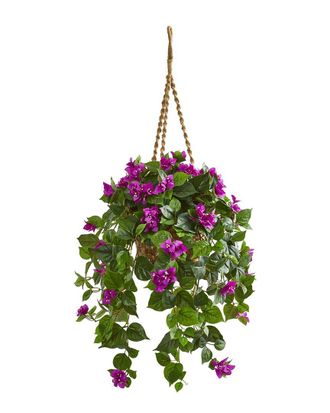 Nearly Natural Bougainvillea Artificial Plant In Basket