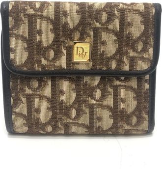Dior Brown Trotter Wallet (Tri-Fold) (Pre-Owned)