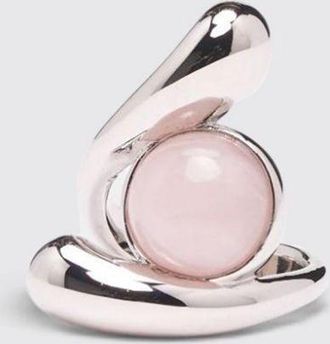 Panconesi Anello Ascolto Aura in ottone cromato con cristalli asimmetrici