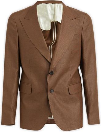 Brian Dales Jassen Vesten - Heren - Blazers - Bruin - M - Jassen