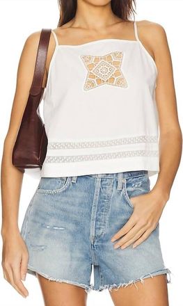 Ciao Lucia Vega Top In White