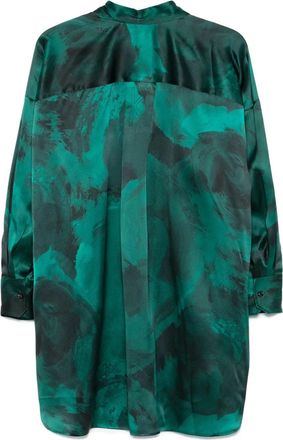 Kiton Womens Printed Silk Shirt Aw25 W
