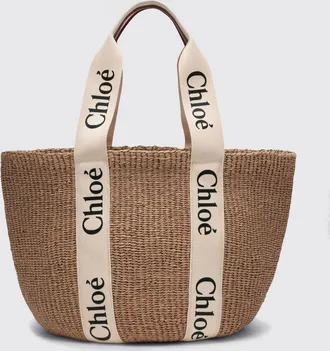 Chlo&eacute; Borsa Woody Chlo&eacute; in rafia