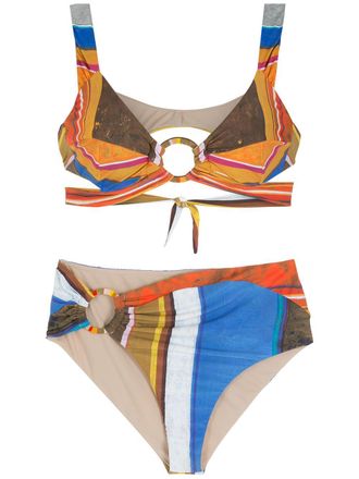 Amir Slama Bikini a righe - Multicolore