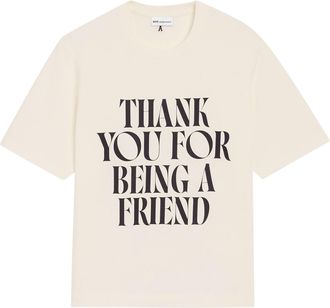 Ami Boxy Fit Short-Sleeve T-Shirt with Signature Print