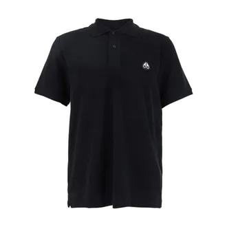 Moose Knuckles Polo Shirts, male, Black, Size: S Black Polos Everett Polo