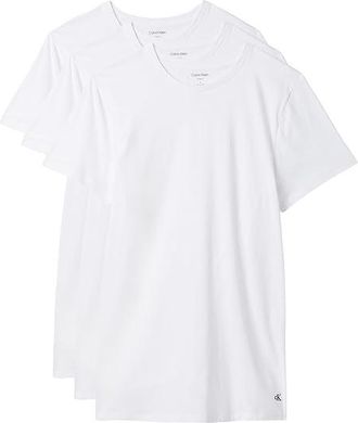 Calvin Klein Underwear Cotton Classics 3-pack Crewneck T-shirt Mens T Shirt White/White : SM