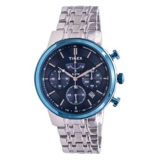 Timex Classic Chronograph Quartz Blue Dial Mens Watch TW2T23500
