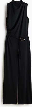 H&M Drapierter Jumpsuit - Schwarz