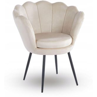 OEM Sill&oacute;n Grande Beige Con Brazos Tapizado En Terciopelo Moderno