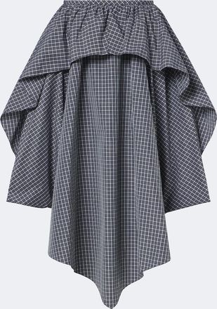 Loewe Asymmetric cotton-blend midi skirt