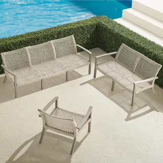Frontgate Isola 3-pc. Sofa Set in Rope - Frontgate